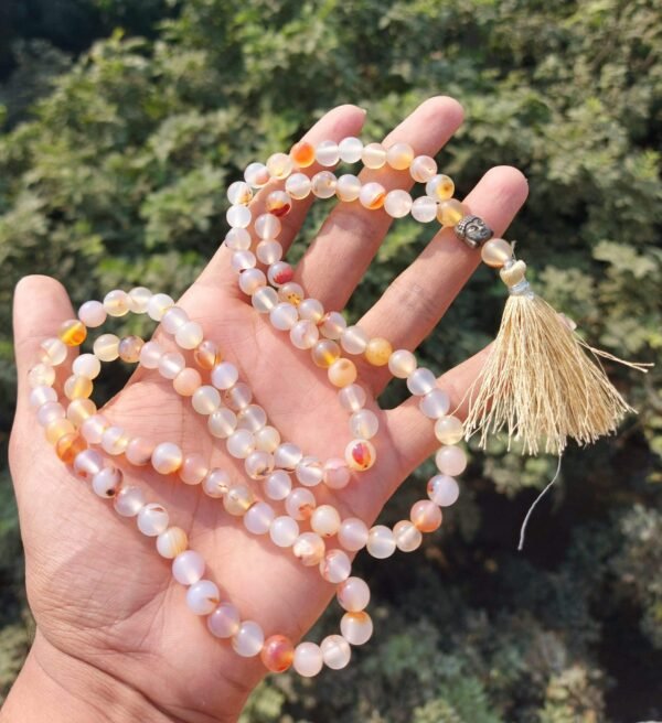 Botswana agate japa mala