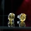 Citrine Earrings in sterling silver 92.5 - Image 4