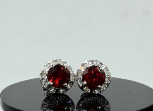 The center of the universe garnet earrings