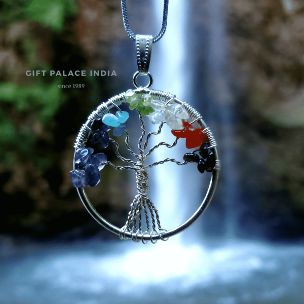 Seven Chakra Tree of life Pendant