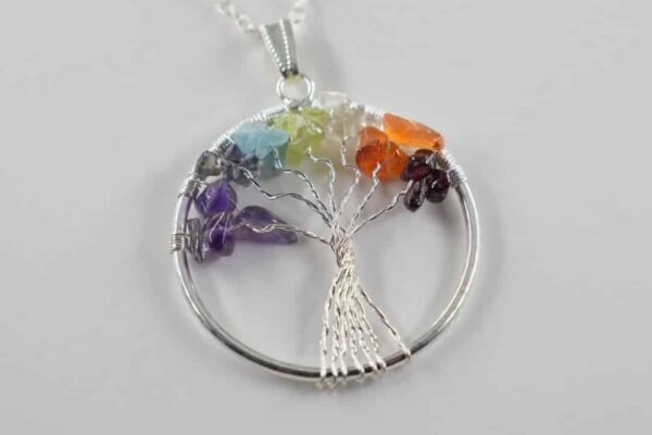 Seven Chakra Tree of life Pendant - Image 2