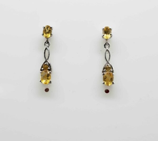 Citrine Universe edition sterling silver earrings