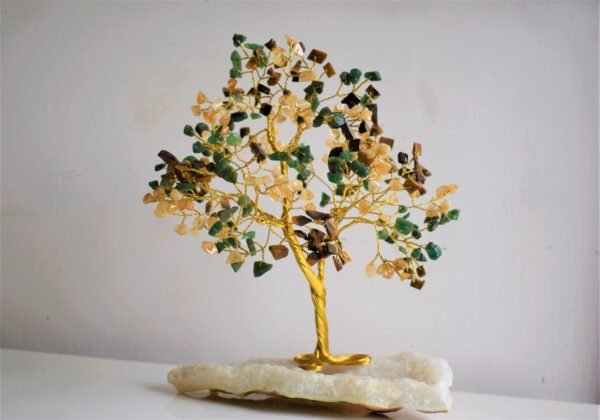 Wealth & Abundance Attraction Crystal tree on Clear Quartz cluster - Image 5