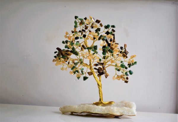 Wealth & Abundance Attraction Crystal tree on Clear Quartz cluster - Image 4