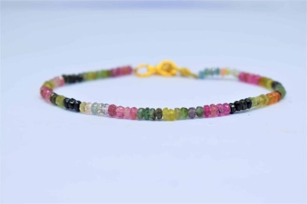 Multi tourmaline Gemstone bracelet