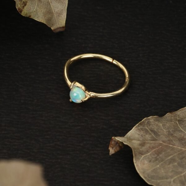 Mini Fire opal Ring - Mystic - Image 2