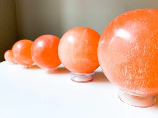 Orange Selenite Sphere