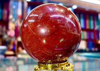 Red Jasper Sphere  329 Grams