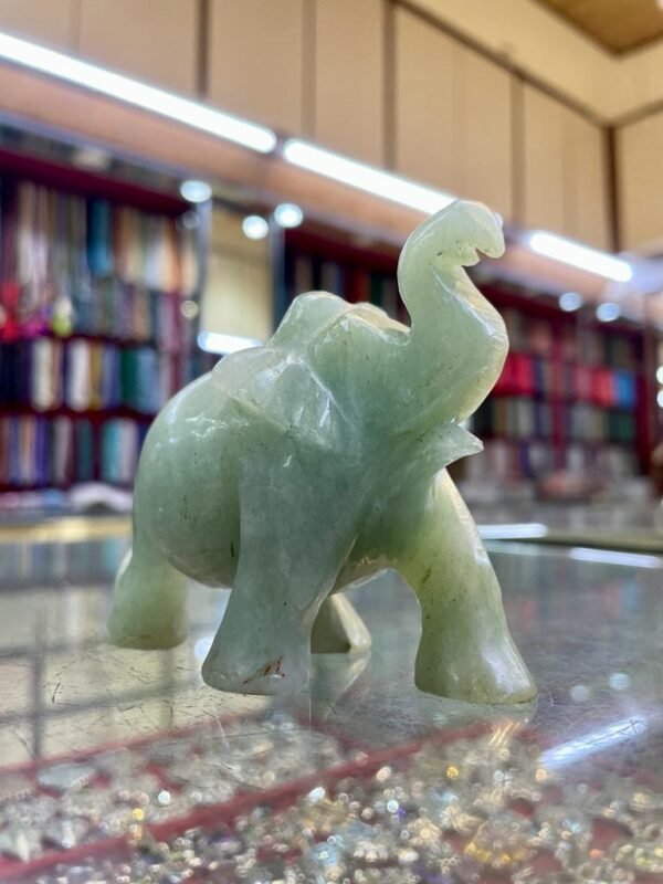 Green Aventurine Elephant - Image 2