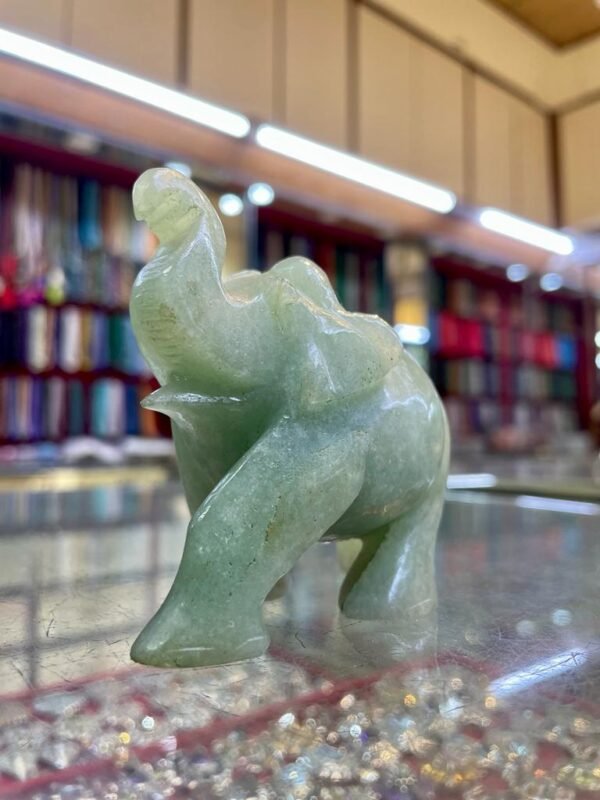 Green Aventurine Elephant - Image 3