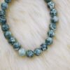 Tree Agate Bead Bracelet.