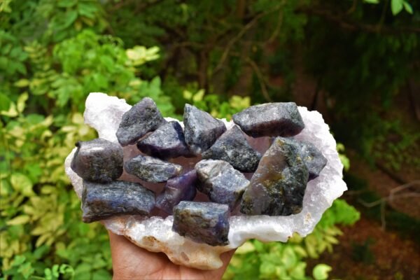 Iolite raw pieces