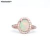 Ethiopian Fire Opal Ring -Faceted